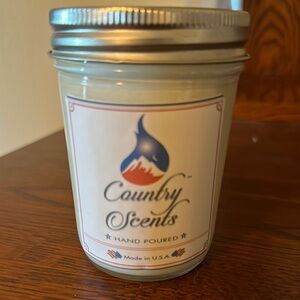 White Mason Jar Candle Accents